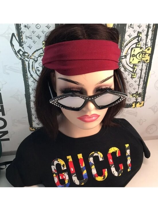 New Authentic Gucci Black Rhinestone Sunglasses. GG0496s 004 main image 6